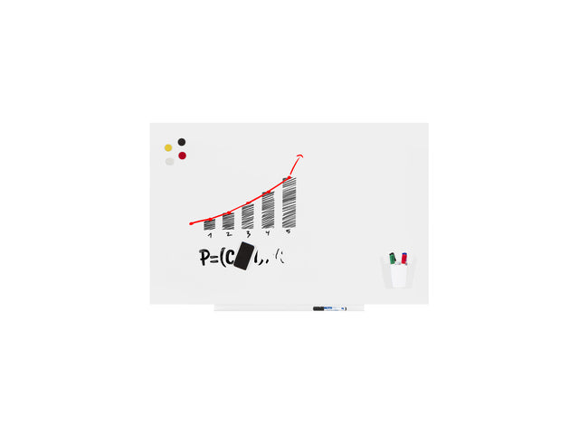 Whiteboard Rocada Skinpro 75x115cm wit gelakt