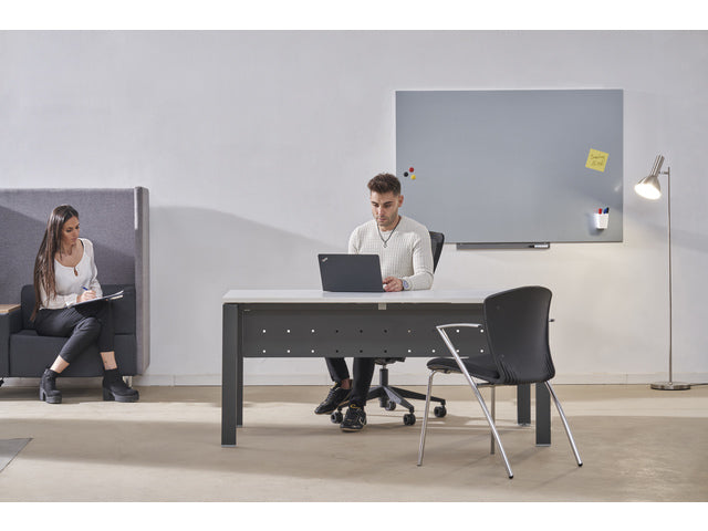 Whiteboard Rocada Skinpro 100x150cm grijs gelakt