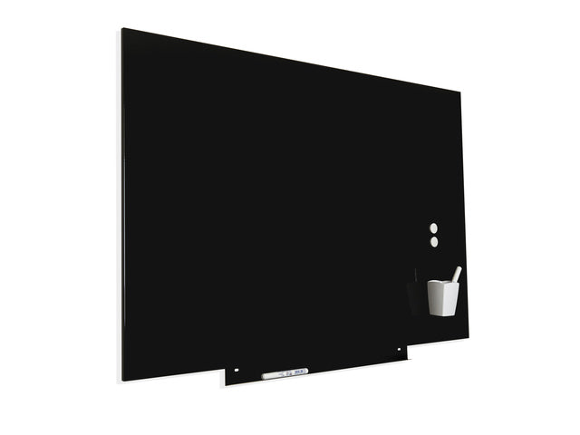 Whiteboard Rocada Skinliquid 75x115cm zwart gelakt