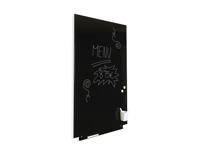 Whiteboard Rocada Skinliquid 75x115cm zwart gelakt