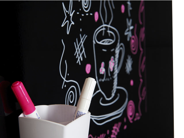 Whiteboard Rocada Skinliquid 100x150cm zwart gelakt