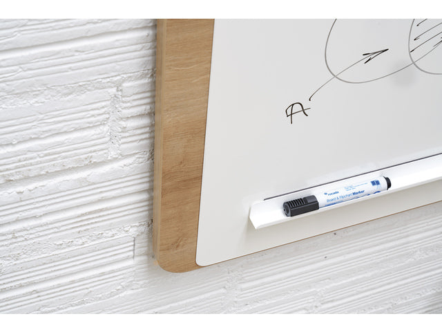 Whiteboard Rocada Natural 75x115cm wit