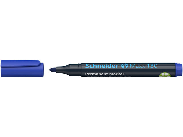 Marker Schneider Maxx 130 permanente ronde punt blauw