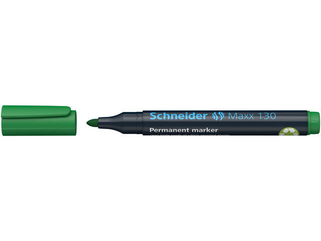 Marker Schneider Maxx 130 permanente ronde punt groen