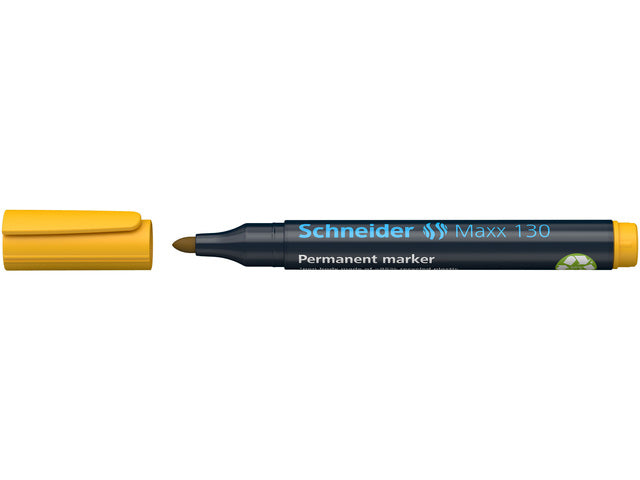 Marker Schneider Maxx 130 permanente ronde punt geel