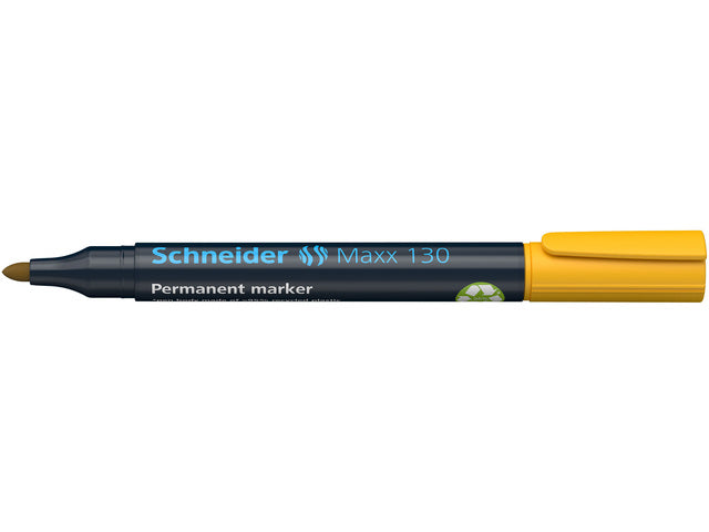 Marker Schneider Maxx 130 permanente ronde punt geel