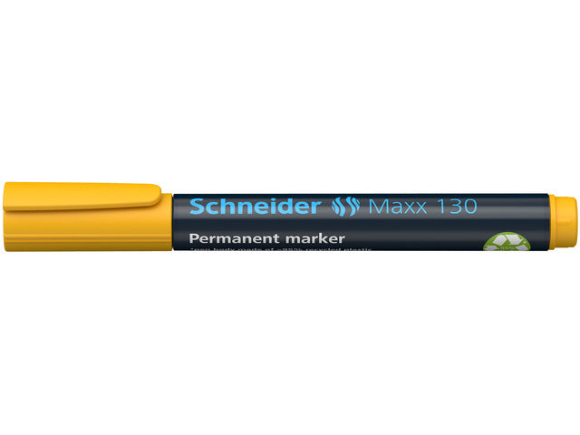 Marker Schneider Maxx 130 permanente ronde punt geel