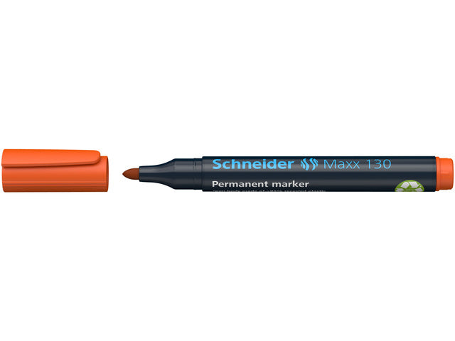 Marker Schneider Maxx 130 permanente ronde punt oranje
