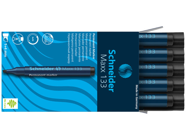 Marker Schneider Maxx 133 permanent beitelpunt schwarz