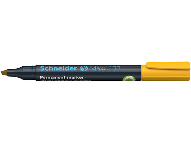 Marker Schneider Maxx 133 permanent beitelpunt gelb