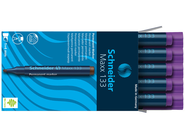 Marker Schneider Maxx 133 permanent beitelpunt paars