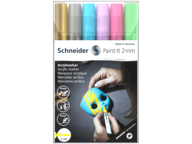 Acryl Marker Schneider Paint-it 310 2mm etui 6st.