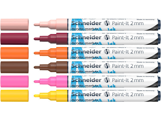 Acryl Marker Schneider Paint-it 310 2mm etui 6st.