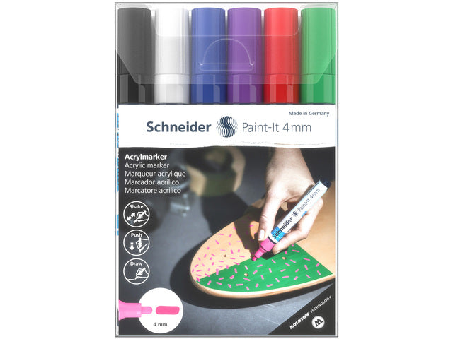 Acryl Marker Schneider Paint-it 320 4mm etui 6st.