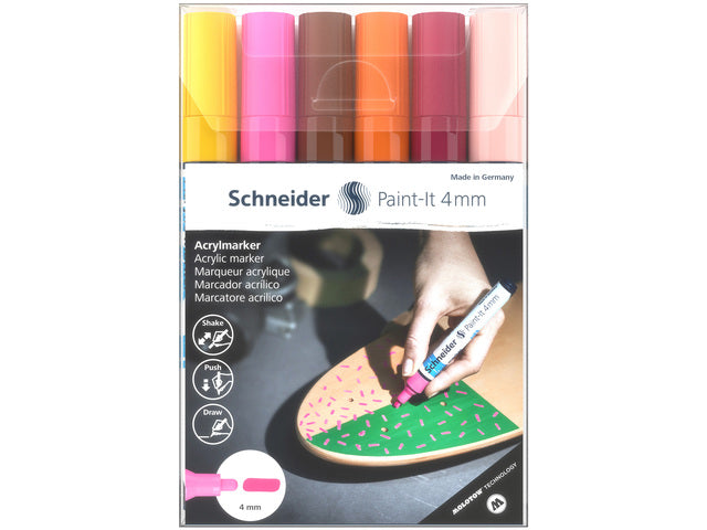Acryl Marker Schneider Paint-it 320 4mm etui 6st.