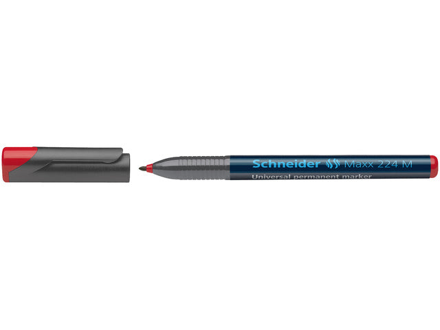 Universele marker Schneider Maxx 224 M permanent rood