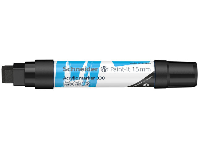 Acryl Marker Schneider Paint-it 330 15mm zwart