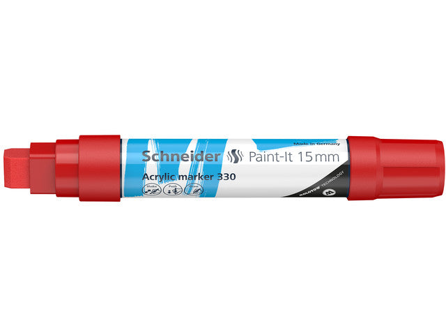 Acryl Marker Schneider Paint-it 330 15mm rood