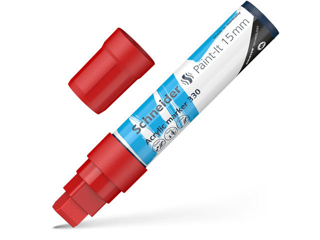 Acryl Marker Schneider Paint-it 330 15mm rood