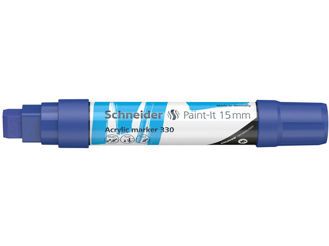 Acrylstift Schneider Paint-it 330 15mm blauw