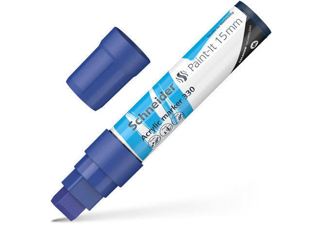 Acrylstift Schneider Paint-it 330 15mm blauw