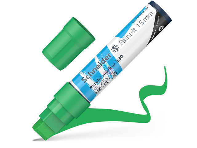 Acrylstift Schneider Paint-it 330 15mm groen