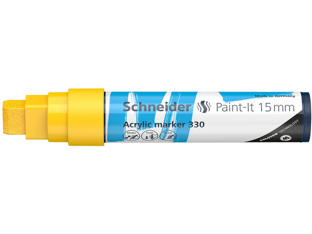 Acrylstift Schneider Paint-it 330 15mm geel