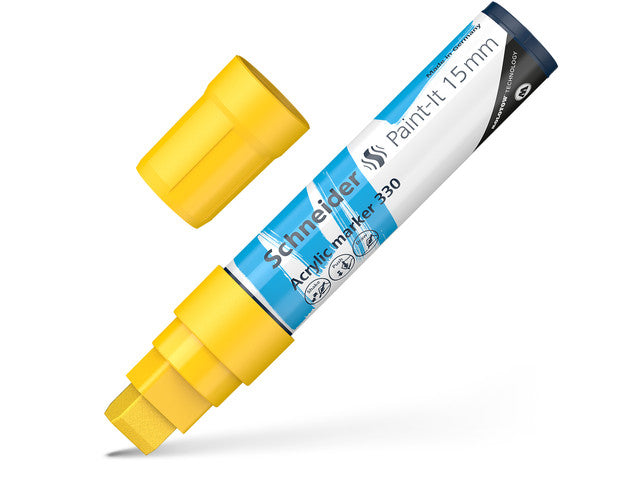 Acrylstift Schneider Paint-it 330 15mm geel