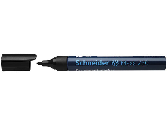 Marker Schneider Maxx 230 permanente ronde punt zwart