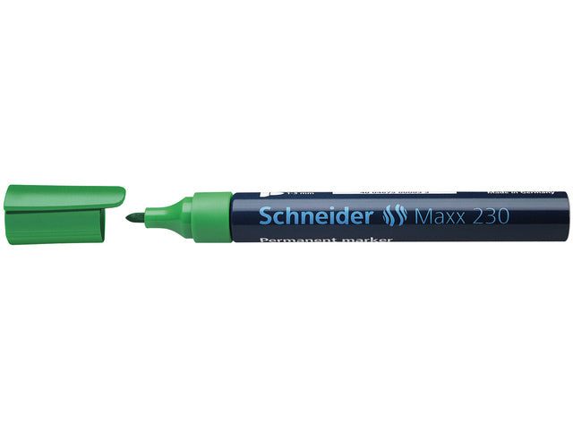Marker Schneider Maxx 230 permanente ronde punt groen