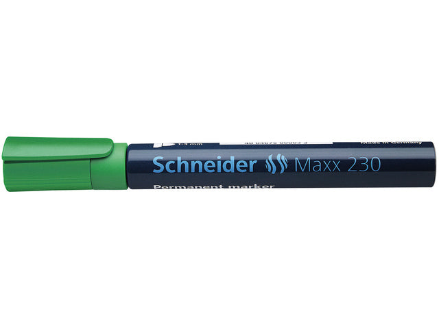 Marker Schneider Maxx 230 permanente ronde punt groen