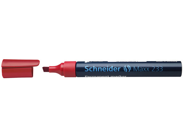 Marker Schneider Maxx 233 permanent beitelpunt rood