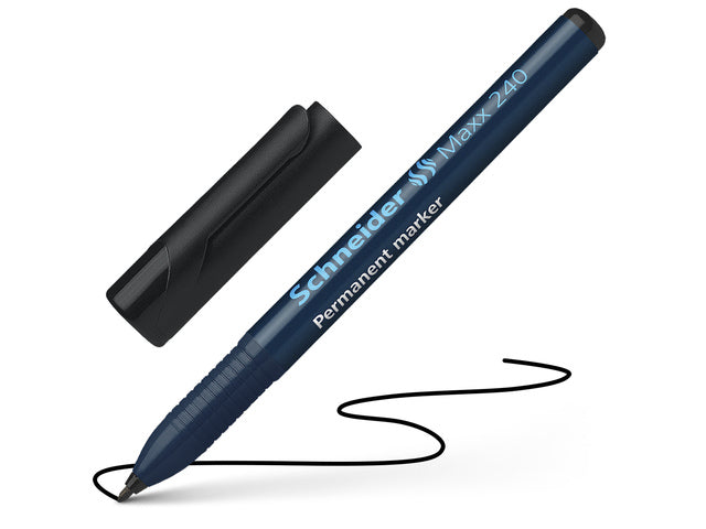 Marker Schneider Maxx 240 permanente ronde punt zwart