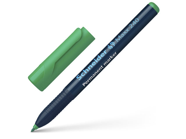 Marker Schneider Maxx 240 permanente ronde punt groen