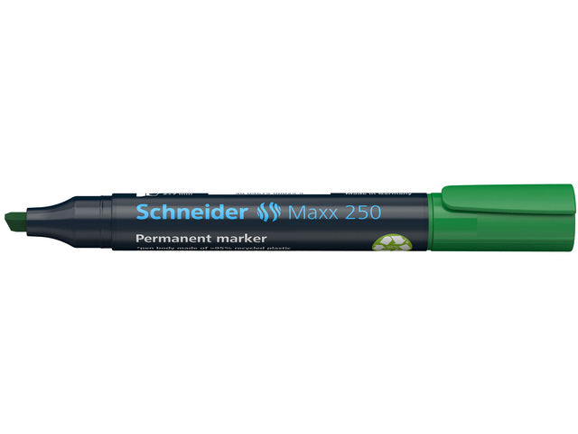 Marker Schneider Maxx 250 permanent beitelpunt groen