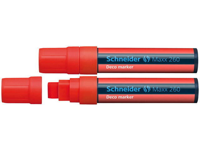 krijtstift Schneider Maxx 260 rood. Set á 2x