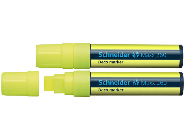krijtmarker Schneider Maxx 260 fluor. Set van 2 stuks