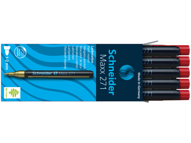 Lackmarker Schneider Maxx 271 1-2 mm rot