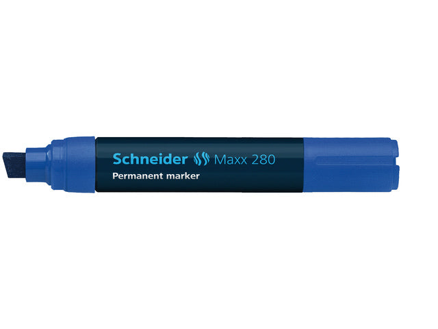 Marker Schneider Maxx 280 permanent beitelpunt blauw