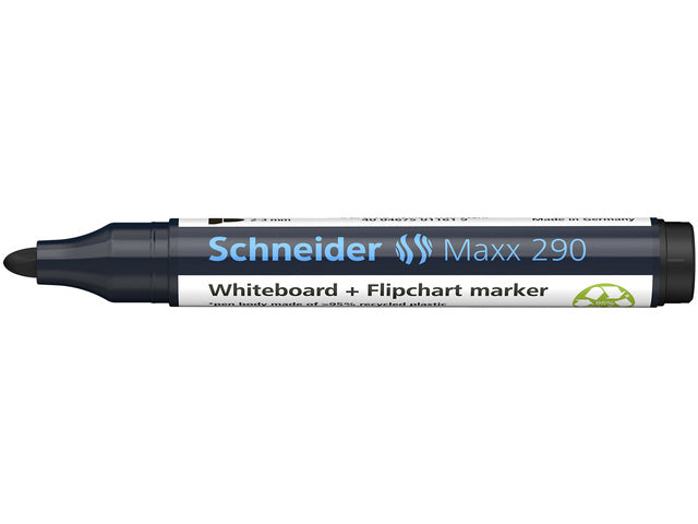 Boardmarker Schneider Maxx 290 ronde punt zwart