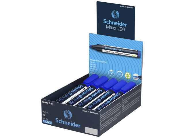 Boardmarker Schneider Maxx 290 runder Punt blauw