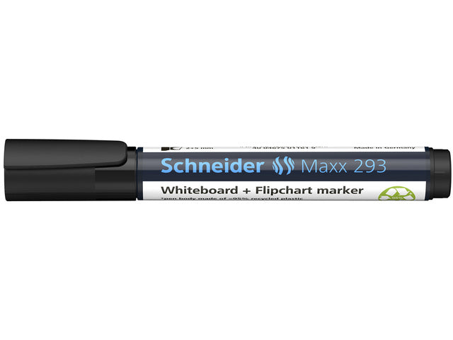 Boardmarker Schneider Maxx 293 beitelpunt 2-5 mm zwart