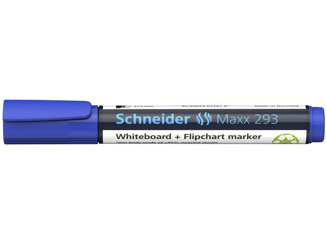 Boardmarker Schneider Maxx 293 beitelpunt 2-5 mm blauw