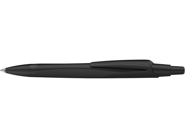 Balpen Schneider Reco zwart, schrijfkleur: blauw