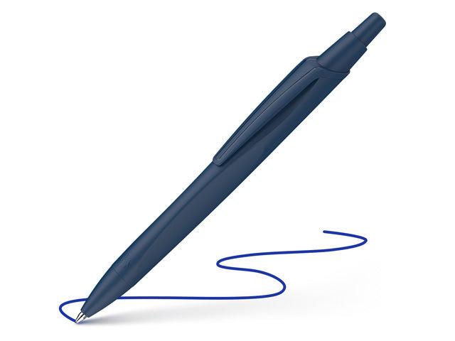 Balpen Schneider Reco donker blauw, schrijfkleur: blauw