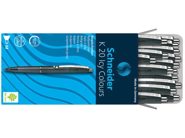Balpen Schneider K20 "Icy Colours" zwart