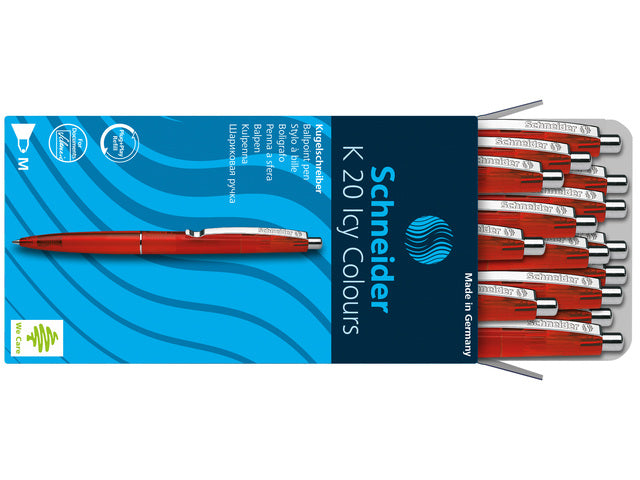 Balpen Schneider K20 "Icy Colours" rood