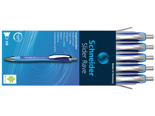 Balpen Schneider Slider Rave XB 1,4mm blauw-donkerblauw