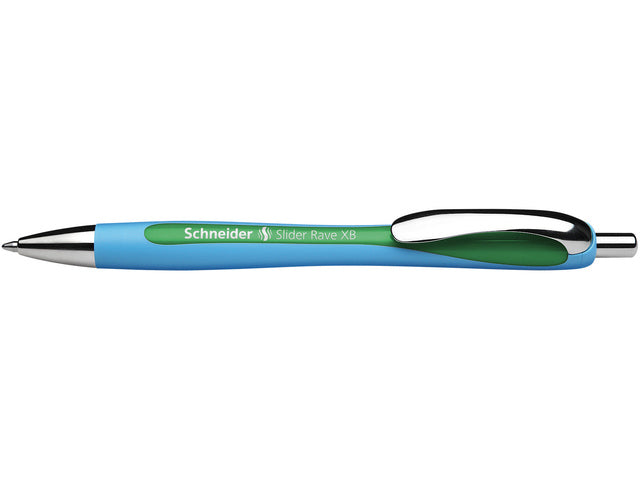 Balpen Schneider Slider Rave XB 1,4mm blauw-groen