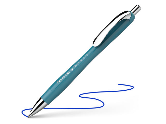 Balpen Schneider Slider Rave XB blauwgroen